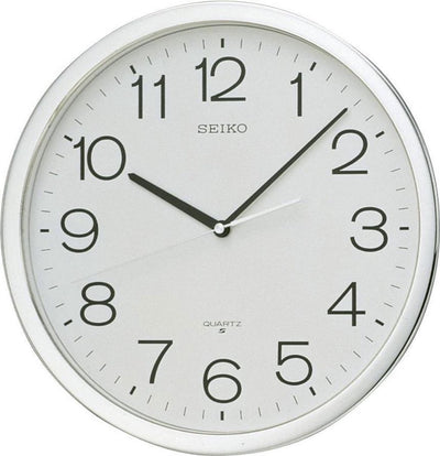 Seiko Wanduhr qxa020s – weiß rund 36 cm – Kunststoff