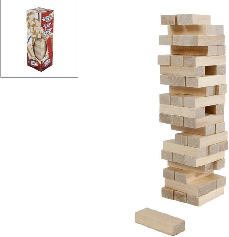 Toys Amsterdam Wackel-Stapelturm Holz, 48-tlg.