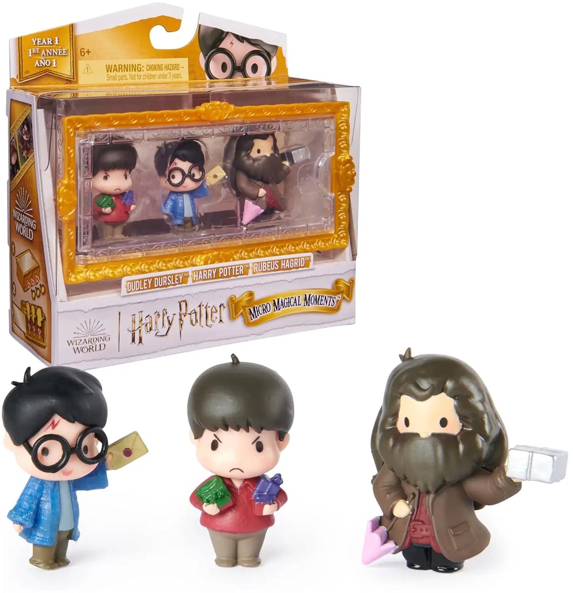 Harry Potter Micro Magic Moment Figuren 3er Pack – Harry Dudley Hagrid