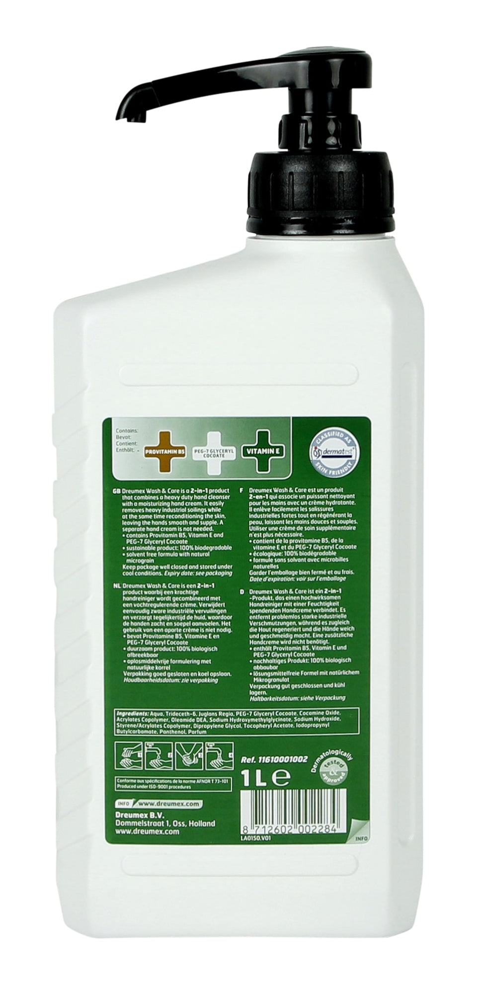 Dreumex wash care Handreiniger Handseife 1 Liter mit Pumpe