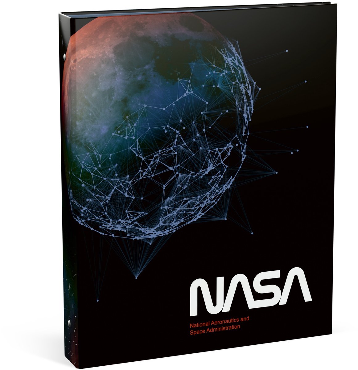 NASA-Ringbuch A4 – Schwarz – 23 Ringe