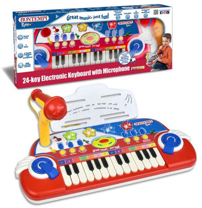 Bontempi Spa Bontempi – Tastatur – elektronisches Spielzeugklavier mit 24 Tasten – Spielzeugmusikinstrument