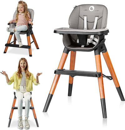 Lionelo Mona – Hochstuhl – 4in1 – rutschfest – Gurt – 75 kg