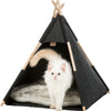 Trixie -Katzenkorb Tipi fühlte sich Anthrazit an