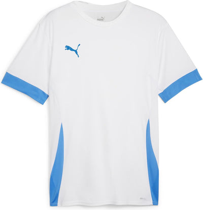 Puma Teamgoal Matchday Jersey Herren-Sportshirt – Weiß-Elektroblau-Limonade