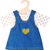 Heless Puppenkleid mit goldenem T-Shirt, 35-45 cm