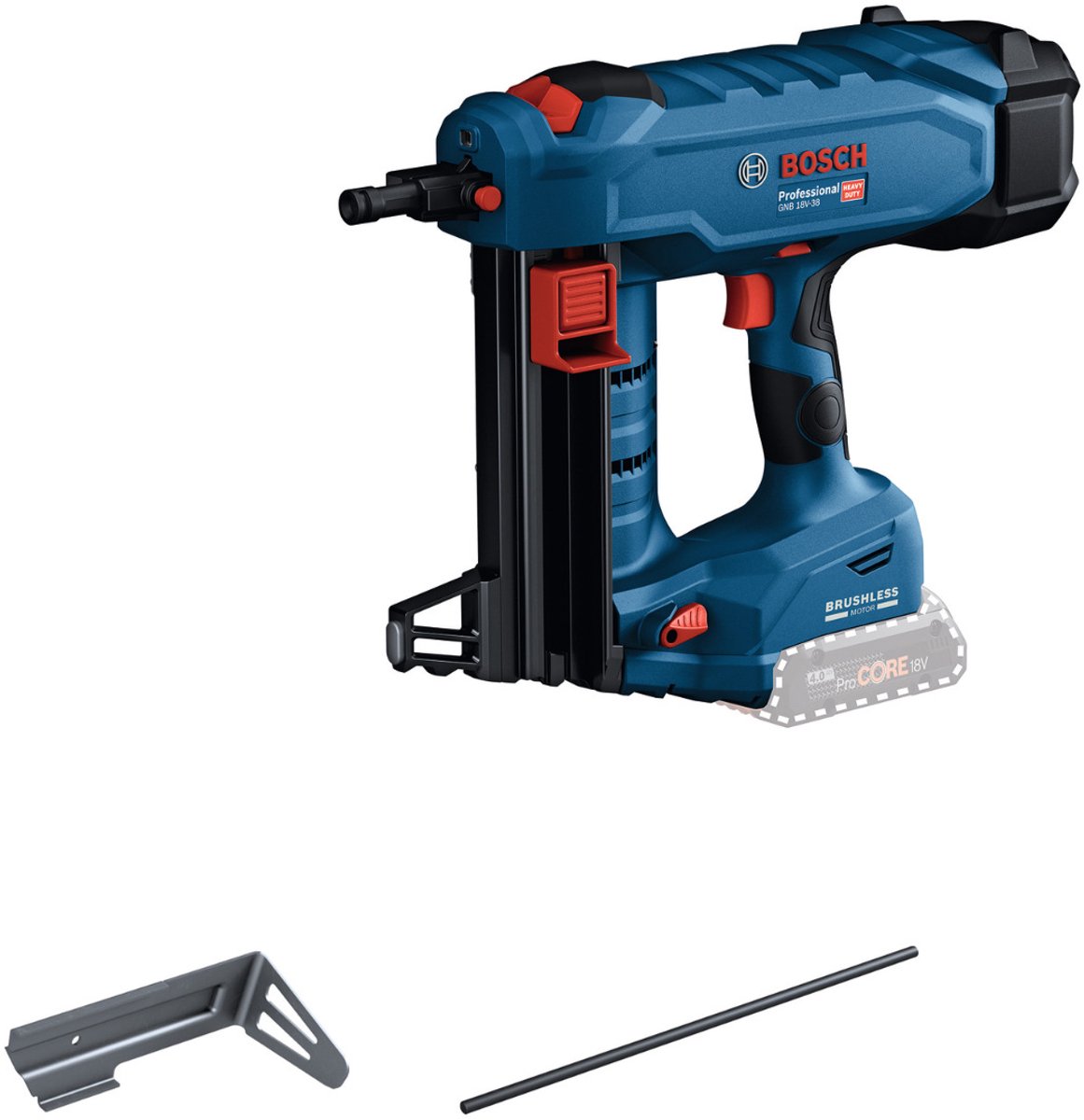 Bosch Professional GNB 18V-38 Akku-Betonnagler 18V Grundkörper – 06019L7000
