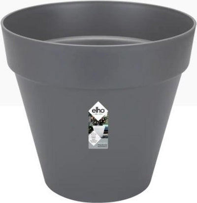 Elho Loft Urban Round 50 – Blumentopf für den Außenbereich – ø 48,5 x H 44,5 cm – Anthrazit