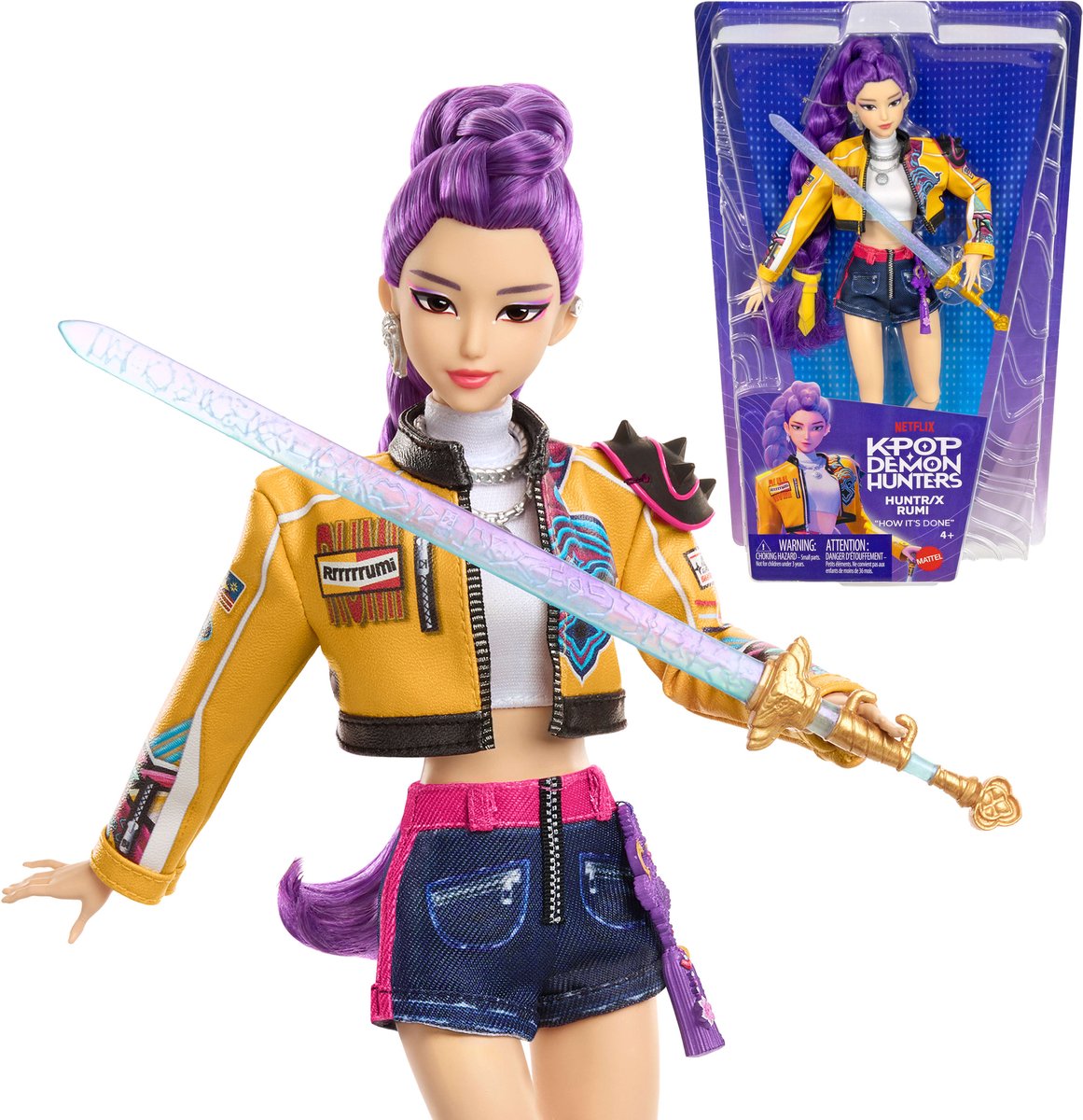 Mattel Kpop Demon Hunters Huntr x Rumi – Modepuppe