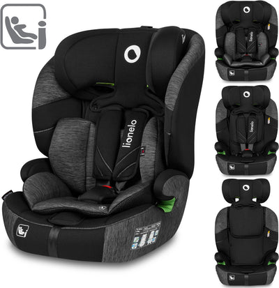 Lionelo Levi One i-Size – Autositz 76–150 cm – Gruppe 0+ und 1 – Dri-Seat-System – verstellbare Kopfstütze aus Memory-Schaum – verstärkter Seitenschutz – FWF-Montage – bequeme Armlehnen – breiter Sitz mit EPE-Schaum – R129 – Gurt