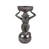 Silberfarbene Affenstatue 26cm