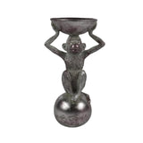 Silberfarbene Affenstatue 26cm - afbeelding 1
