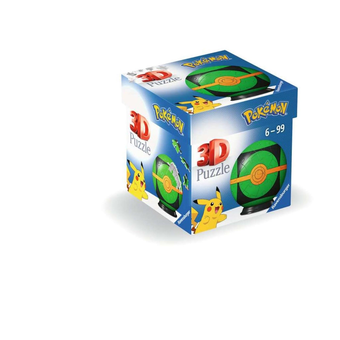 Ravensburger 3D Puzzle Ball Pokémon Pokébal Green, 54st.