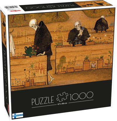 Tactic Hugo Simberg: Der Garten des Todes – Puzzle – 1000 Teile – finnische symbolistische Kunst – klassische Museumsmalerei – hohe skandinavische Qualität