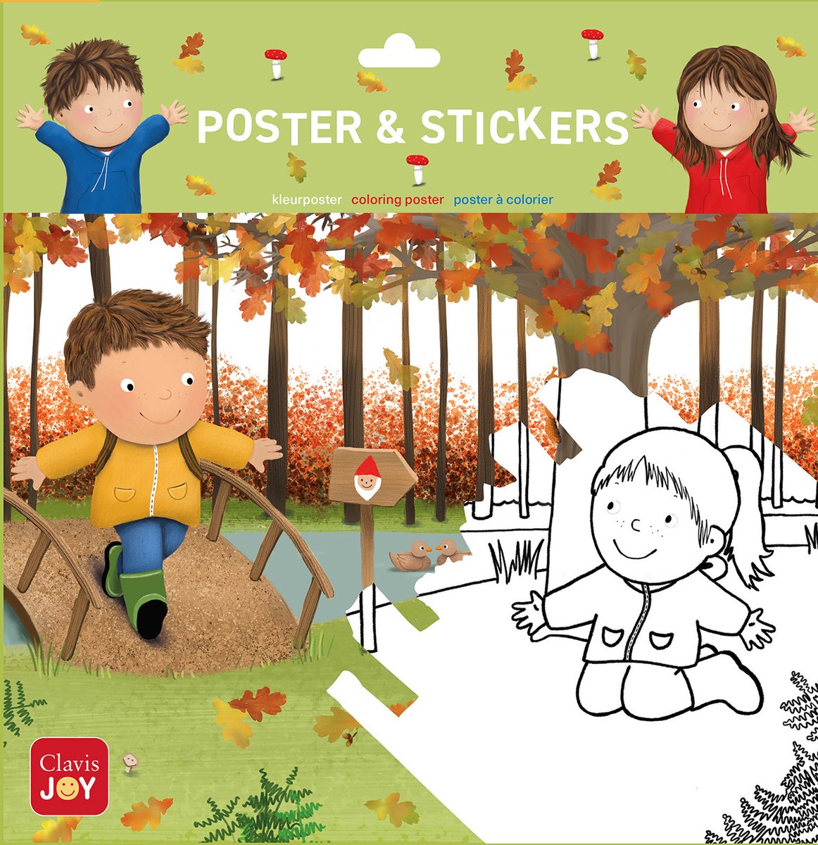 Clavis Malplakat Luuk und Lotje. der Herbstwald
