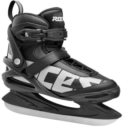 Roces – Big Icy 2 – Eishockey-Schlittschuhe – Schlittschuhe Herren – Schwarz und Weiß – Komfortschaumpolsterung, verstärkte Fersenstütze – Größe EU 52
