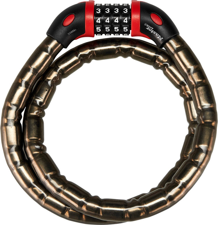 Masterlock-Kabelschloss – Zahlenschloss – verstärkter Stahl – 1 m x 18 mm – 8226eurdpro