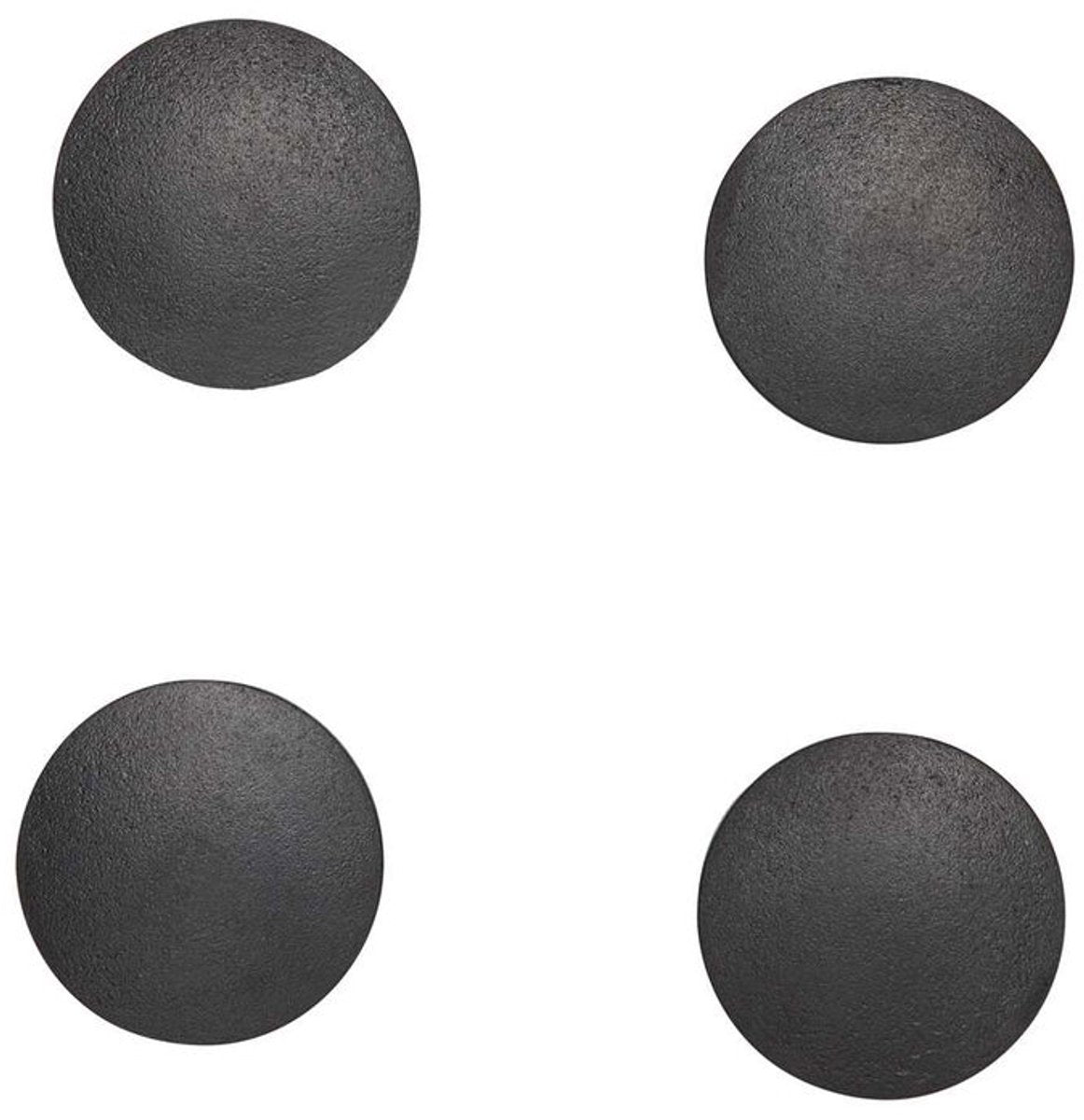 Maul Magnet massiv rund 4 Stück 0,8 kg Kunststoff Ferrit bruchsicher ø 3,2 x 0,96 cm schwarz