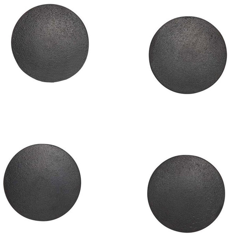Maul Magnet massiv rund 4 Stück 0,8 kg Kunststoff Ferrit bruchsicher ø 3,2 x 0,96 cm schwarz