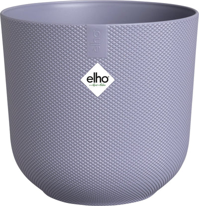 Elho Jazz Round 26 Blumentopf für den Innenbereich – Wohnaccessoire aus 100 % recyceltem Kunststoff – ø 26 x H 24,2 cm – Lavendelflieder