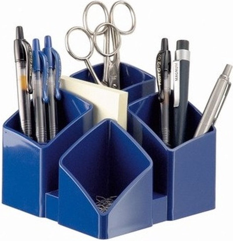 Bleistiftbecher blau PP Han Scala 125x125x100 mm