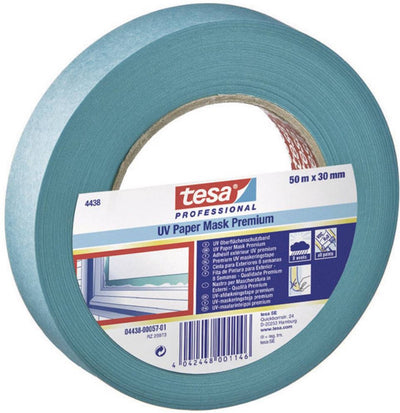 Tesa Premium 04438-00012-00 Abdeckband Krepp blau (L x B) 50 m x 19 mm 1 Stück