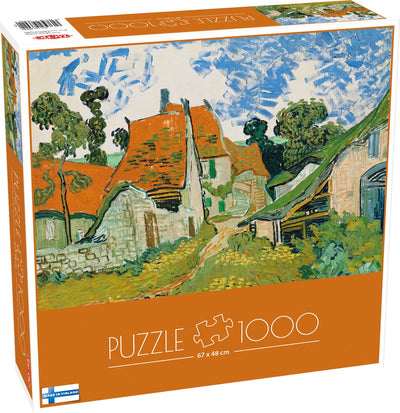 Tactic Vincent Van Gogh: Straße in Auvers-sur-oise – Puzzle – 1000 Teile – weltberühmte postimpressionistische Kunst – ikonische Straßenszene – hohe skandinavische Qualität