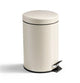 Stille. Living Hush Living – Abfallbehälter 3 l aus Metall – Soft-Close-Deckel – herausnehmbarer Inneneimer – extra kompakt – für kleinere Toiletten und Badezimmer – bei
