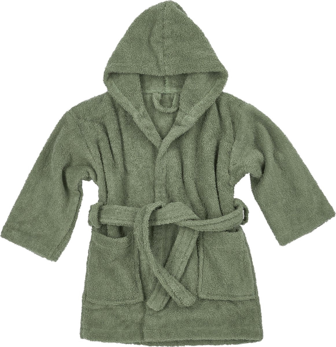 Meyco Baby-Uni-Bademantel – Frottee – Waldgrün – 98 104