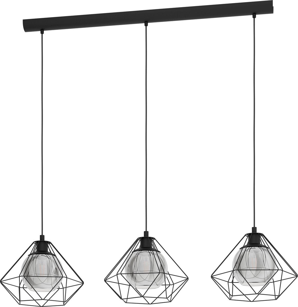 Eglo Vernham – Hängelampe – E27 – 114,5 cm – Schwarz