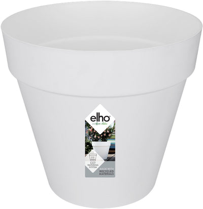 Elho Loft Urban Round 30 – Blumentopf für den Außenbereich – ø 28,5 x H 26,0 cm – weiß