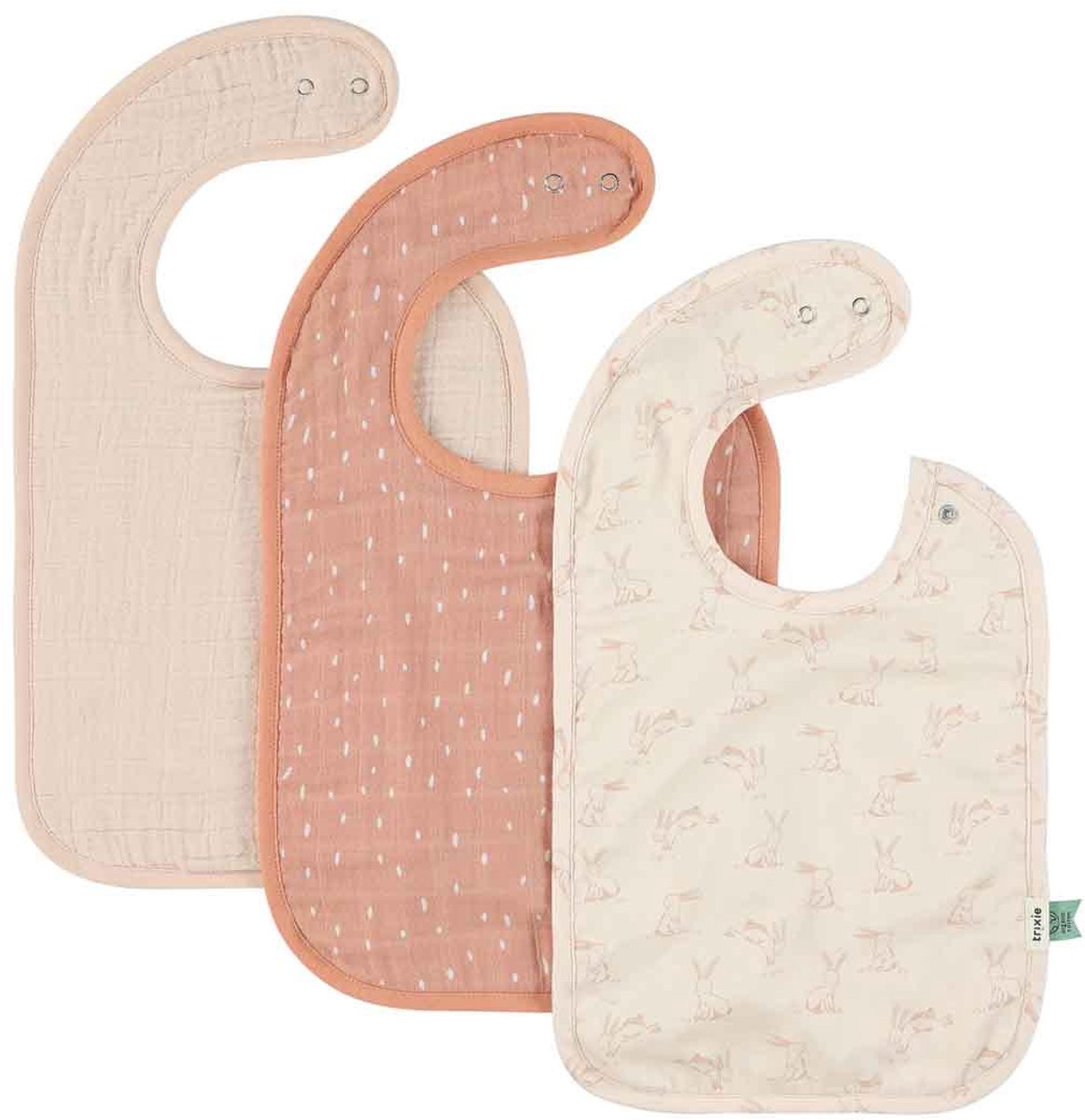 Trixie Lätzchen 3er-Pack Mix - rosiger Hase