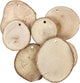 Creativ Company Holzscheiben mit Loch, D 40-70 mm, Lochgröße 4 mm, Stärke 5 mm, ca. 250 gr, 25 Stück 1 Karton