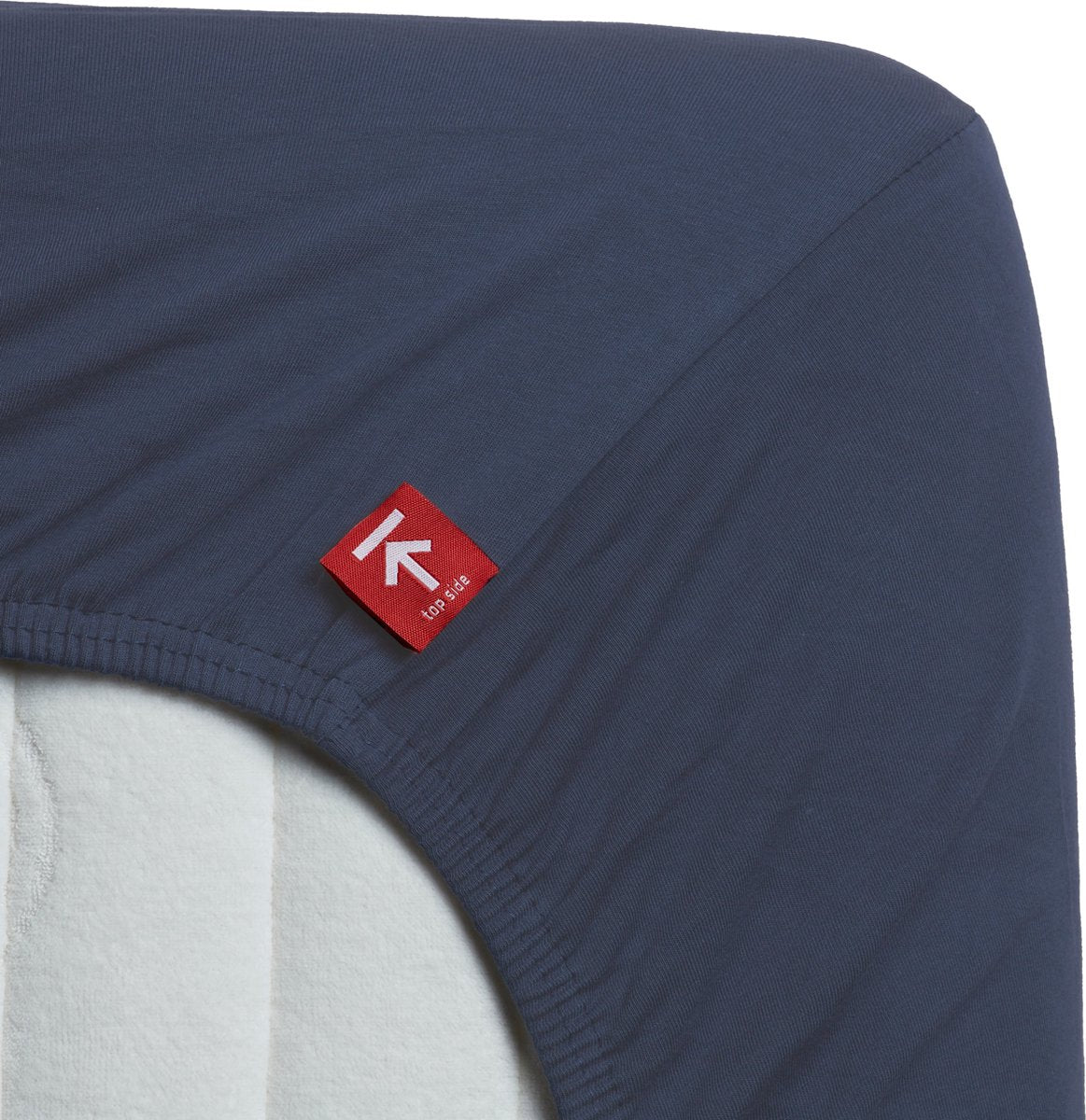Bettwäschehouse – Jersey – Topper-Spannbettlaken – 160 x 220 cm – Indigo