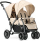 Deryan Elena Duo Buggy – Doppelbuggy – kompaktes Leichtgewicht – Nougat