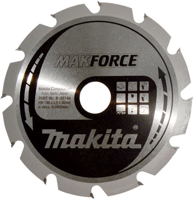Makita Zubehör Kreissägeblatt | Holz | 190x30x2,0 12t 20g - b-32144