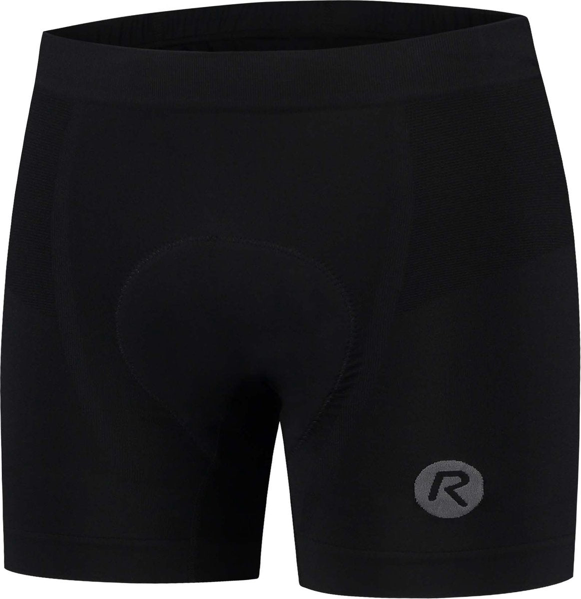 Rogelli nahtlose Radunterhose Unisex – mit Sitzpolster – Schwarz – S M