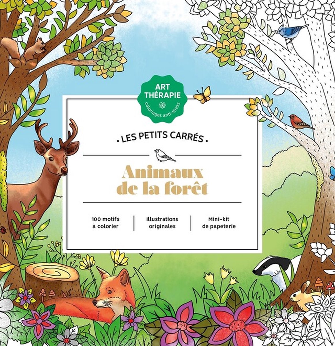 Hachette Heroes les petits carrés – animaux de la forêt – Hachette – Malbuch für Erwachsene