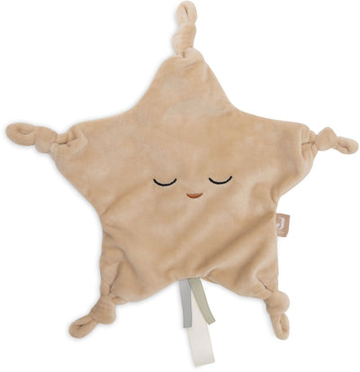 Jollein - Schnullertuch kleiner Stern - Schnuller-Kuscheltier Baby - 100% Polyester - Keks