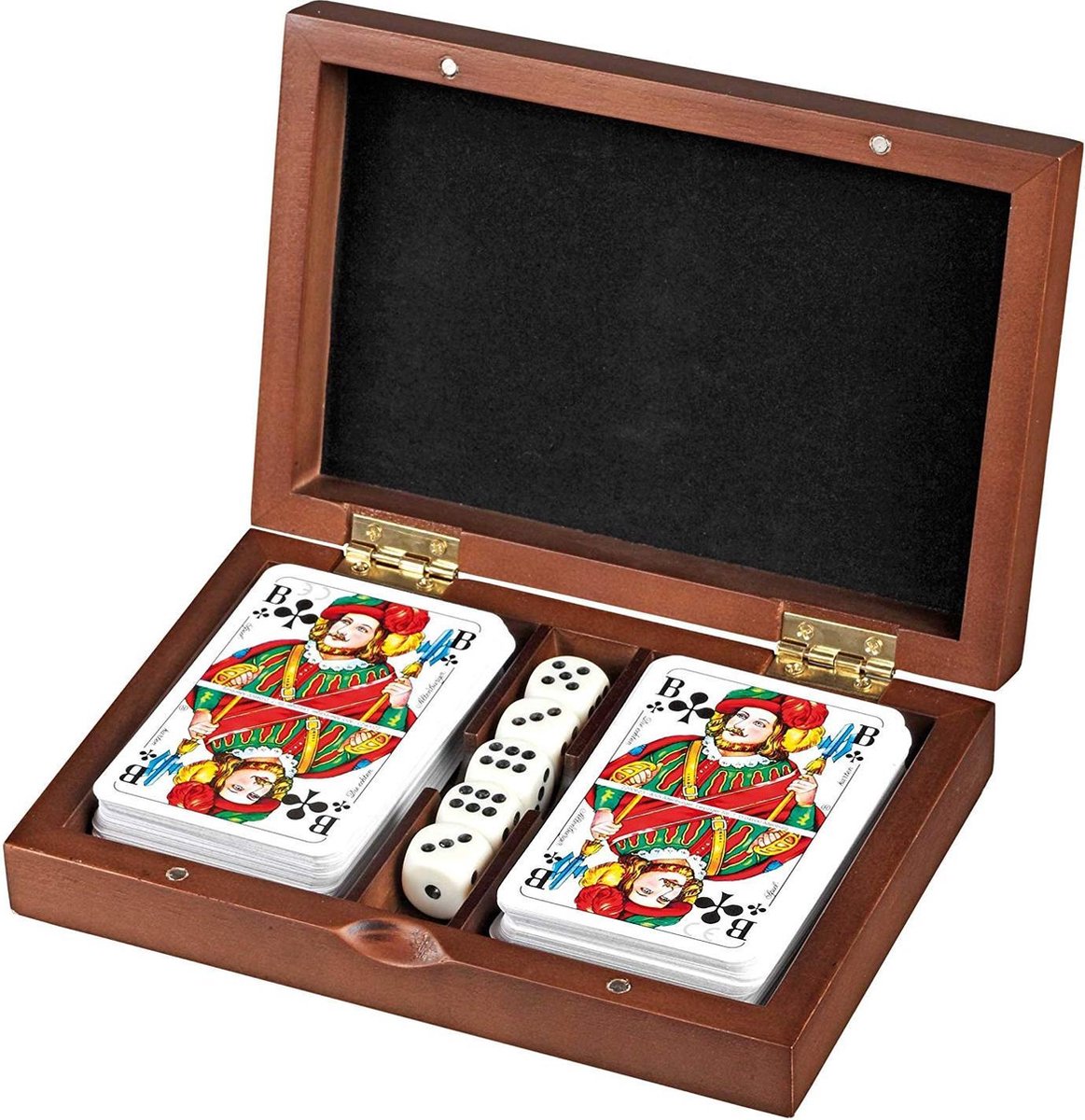Philos rommã©, Spielkartenset mit Würfelset (5 Stück)