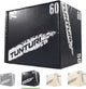 Tunturi Plyo Box für Krafttraining – Fitnessbox aus Holz mit weichem Bezug aus EVA-Material – Sprungbox 40 50 60 cm – inkl. kostenlose Fitness-App