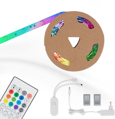 Briloner Leuchten Magic - LED-Streifen - 2311090 - RGB-Digitalfarben - Musiksensor - kürzbar - inkl. Fernbedienung - 300 x 10 cm (LxB)