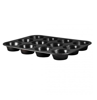 Berlinger Haus Black Rose Collection – Muffin-Backform – 12 Muffins – Granitbeschichtung