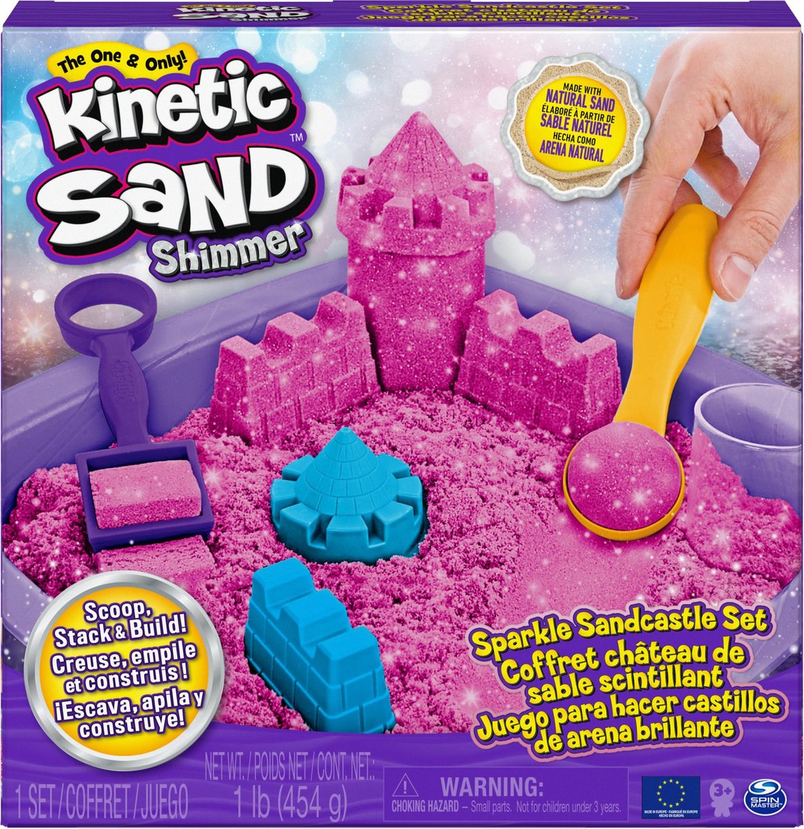 Spinmaster Kinetic Sand Sprudel Sandcastle Pink