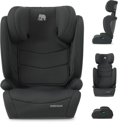 Deryan Charlie Basic i-Size-Autositz – 3,5 bis 12 Jahre – Schwarz