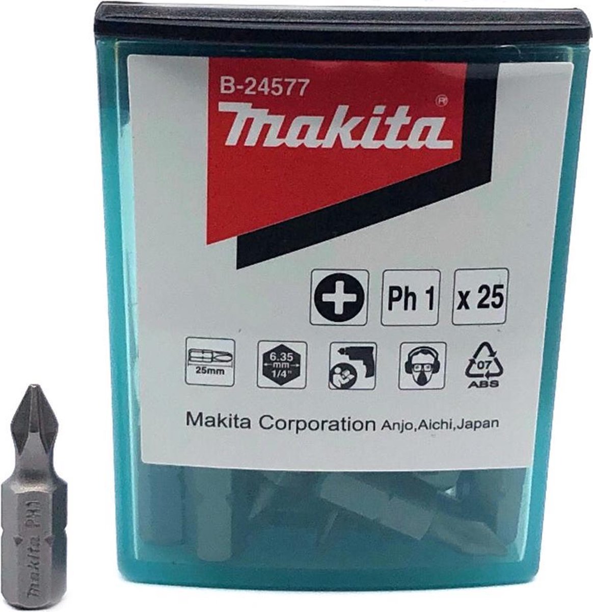 Makita-Zubehör-Schraubenbit PH1 x 25 mm – B-24577 B-24577