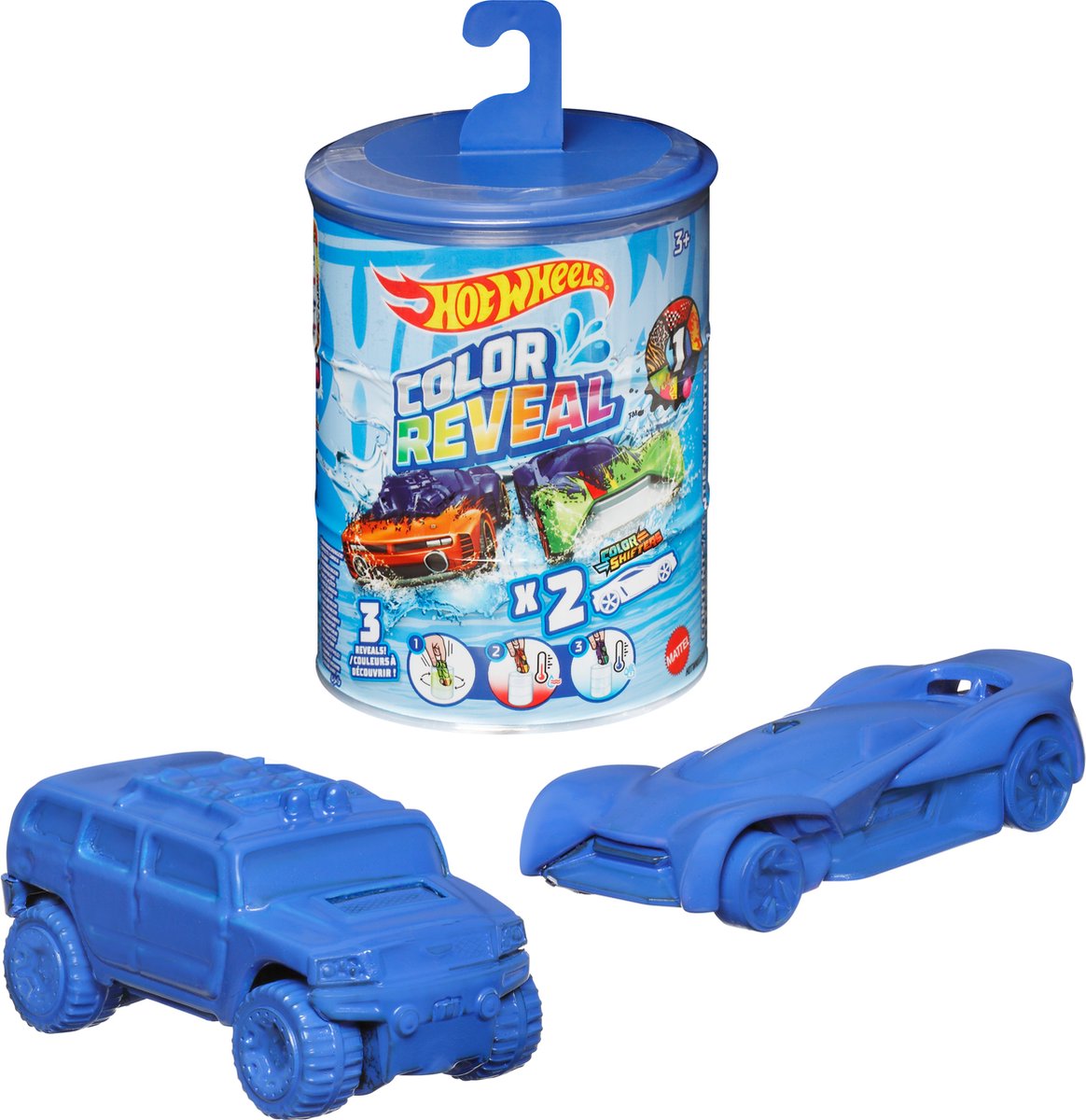 Hot Wheels Color Reveal – Spielzeugfahrzeuge – Set mit 2 verschiedenen Autos