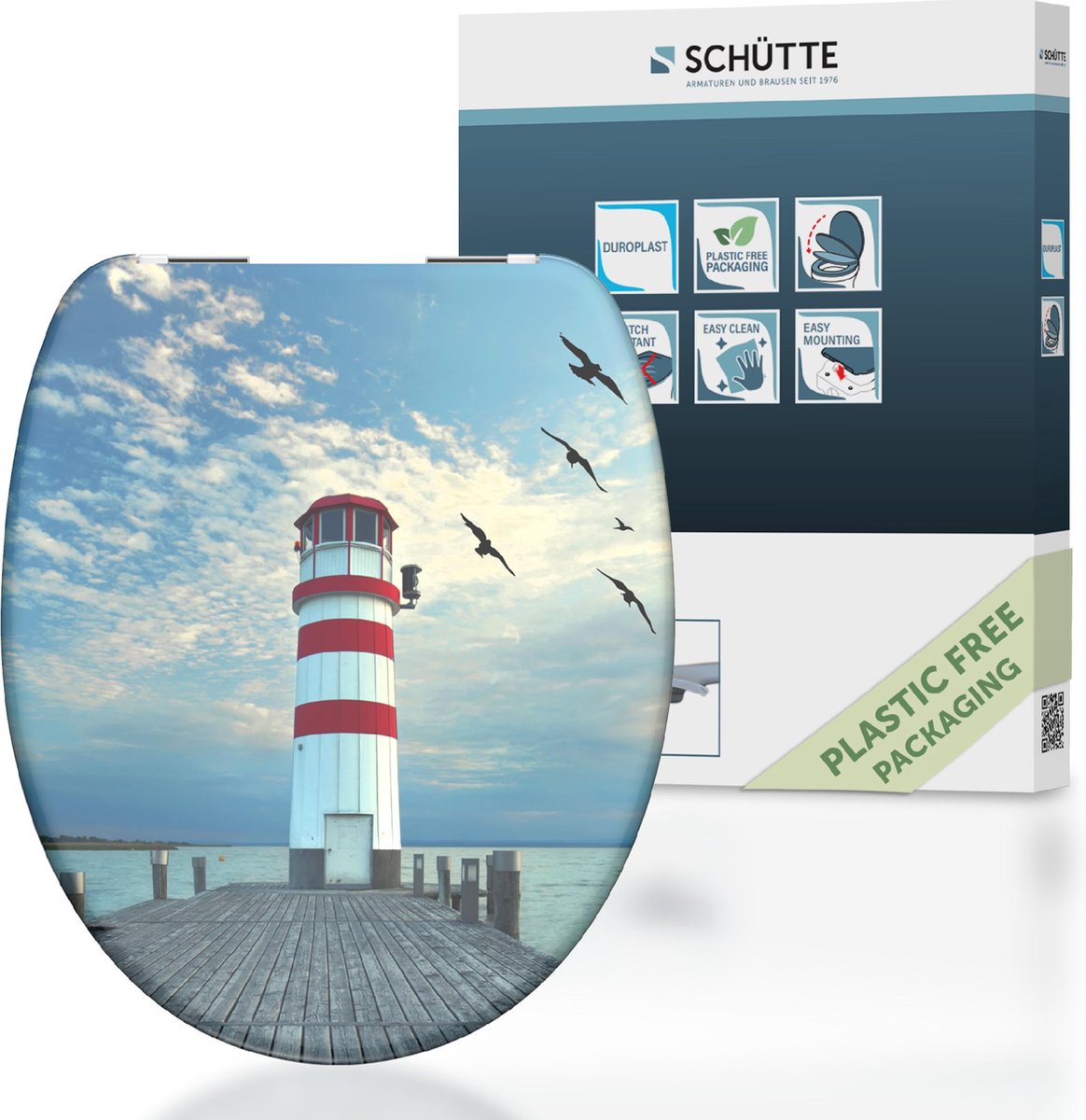 Schütte Schütte Toilettensitz mit weicher Leuchtturm