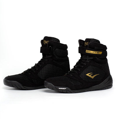 Everlast Elite 2 – Boxschuhe – High-Top – Schwarzgold (in verschiedenen Größen erhältlich)