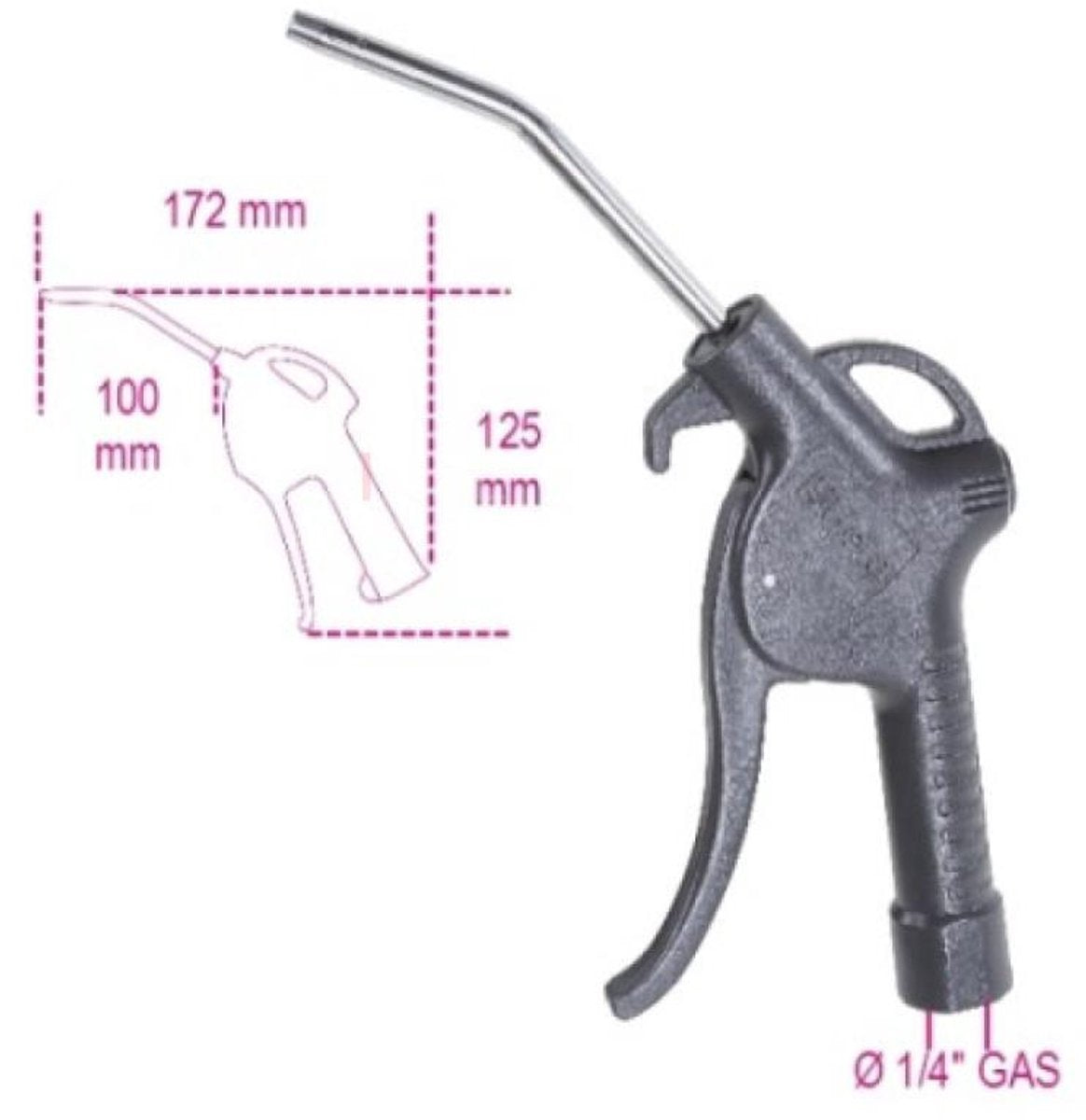 Beta 1949f Progressive Blaaspistool Max. 10 Bar